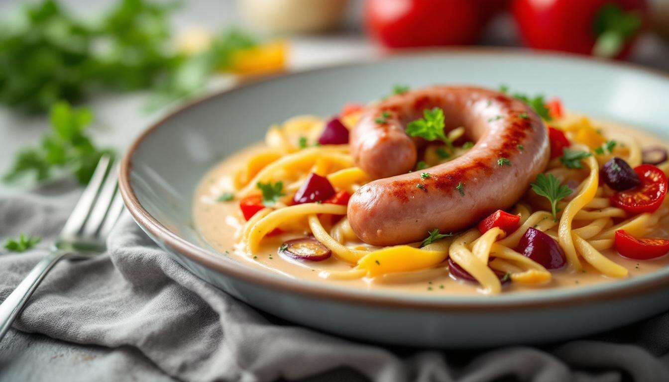 Bratwurst-Geschnetzeltes: Diese cremige Pfanne ist in 30 Minuten zubereitet