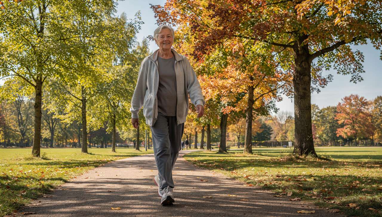 Warum Sportmediziner Menschen über 70 raten, täglich 15 Minuten zügig zu gehen und wie das Gleichgewicht und Gedächtnis stärkt