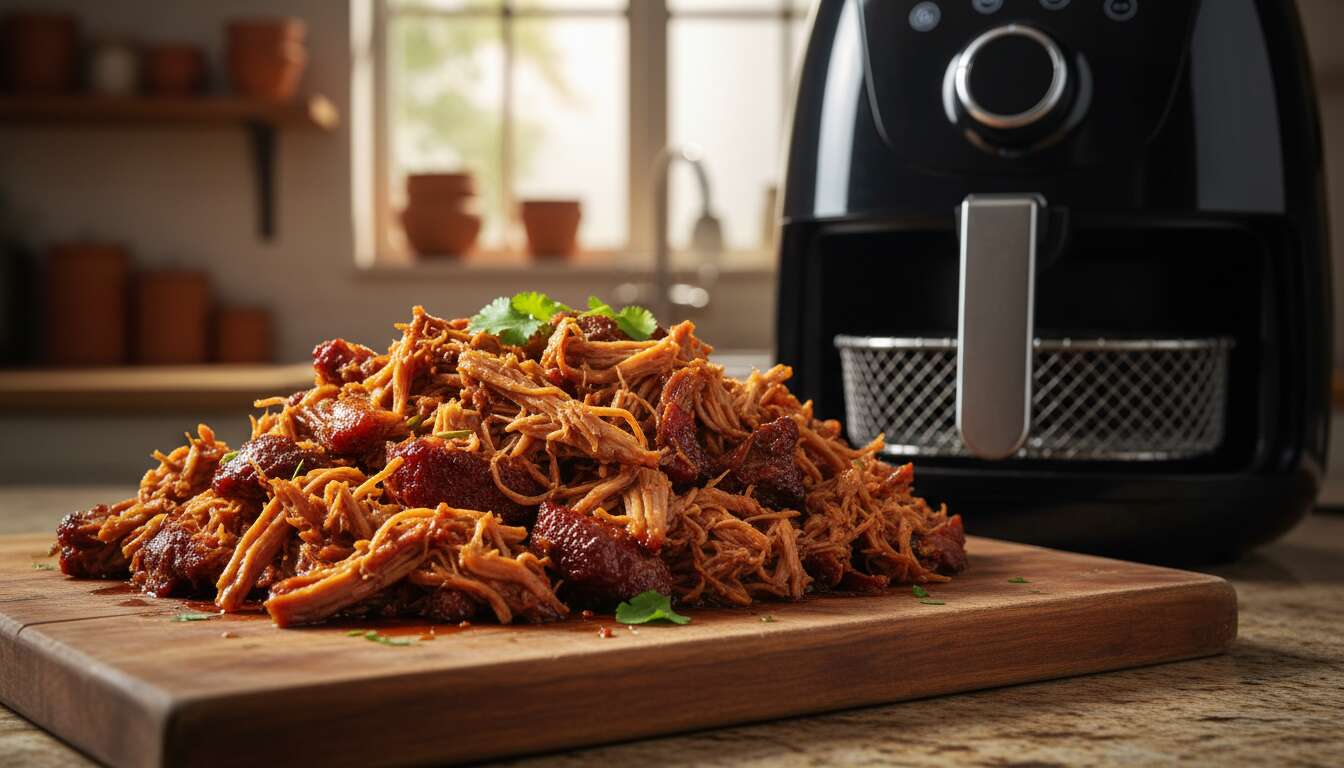 Pulled Pork aus dem Airfryer: Warum es bei 160 Grad zarter wird als vom Smoker