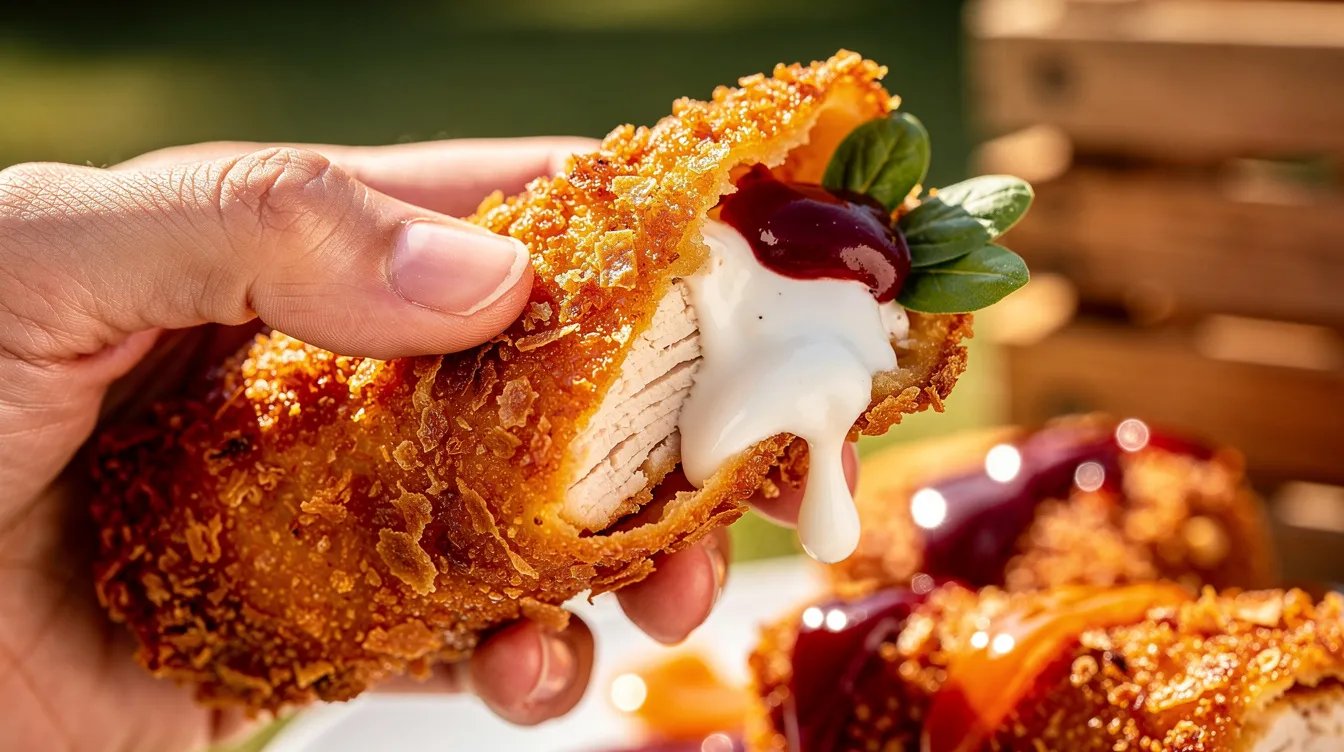 Crispy Chicken Roll mit leckerer Creme: Perfektes Fingerfood für das nächste Picknick