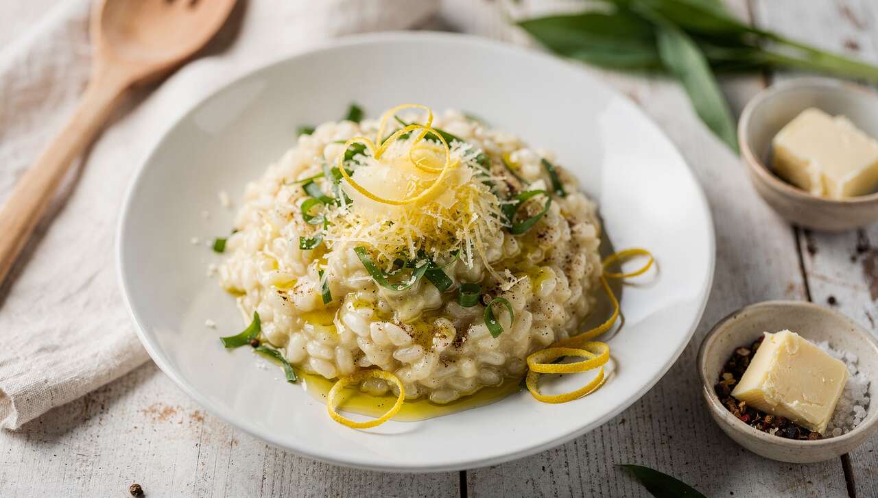 Bärlauch-Risotto mit Zitrone und Parmesan – cremiger Frühlingsgenuss in 30 Minuten