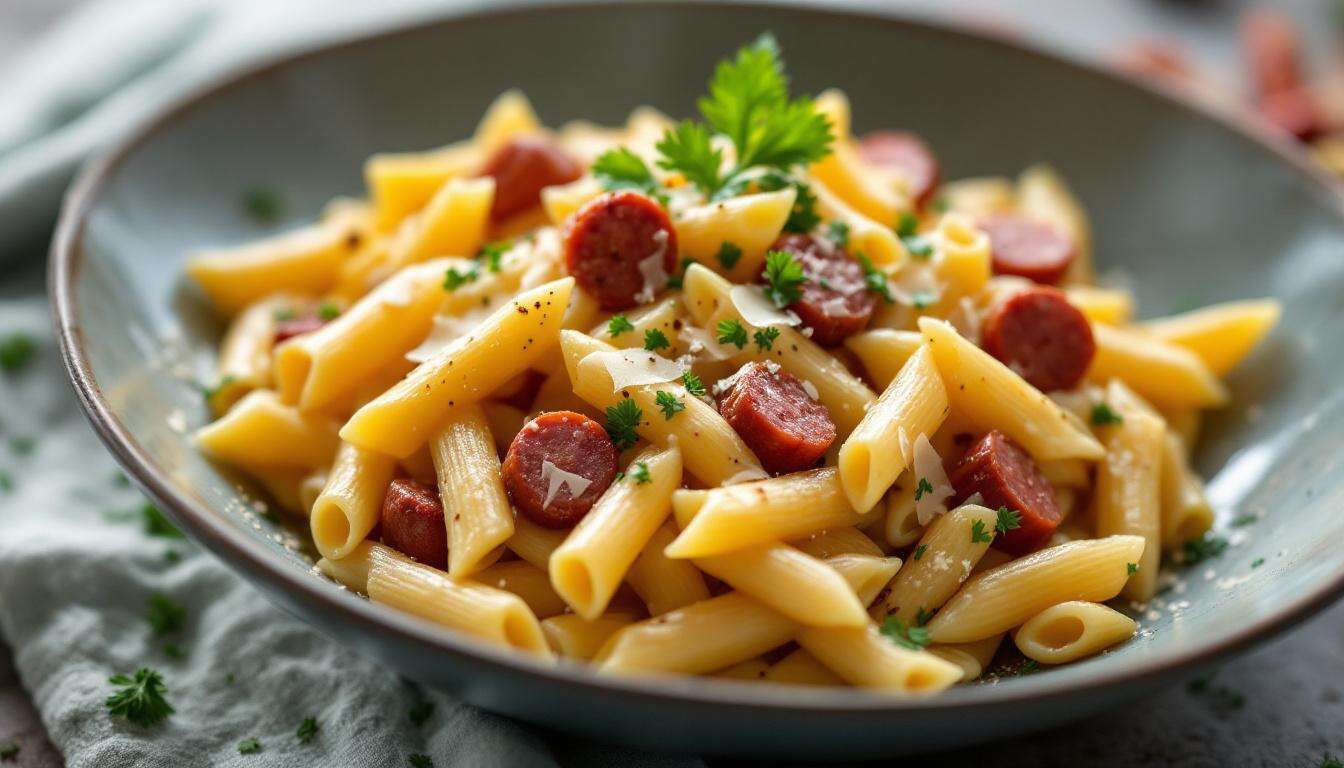 Pasta mit Käsesauce und Salsiccia: Jochen Schropp verrät seinen Geheimtrick