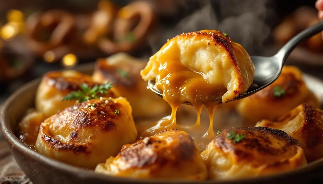 Brezel-Knödel als Beilage, goldbraun in Butter geschwenkt – dieser Münchner Biergarten-Klassiker gelingt sofort