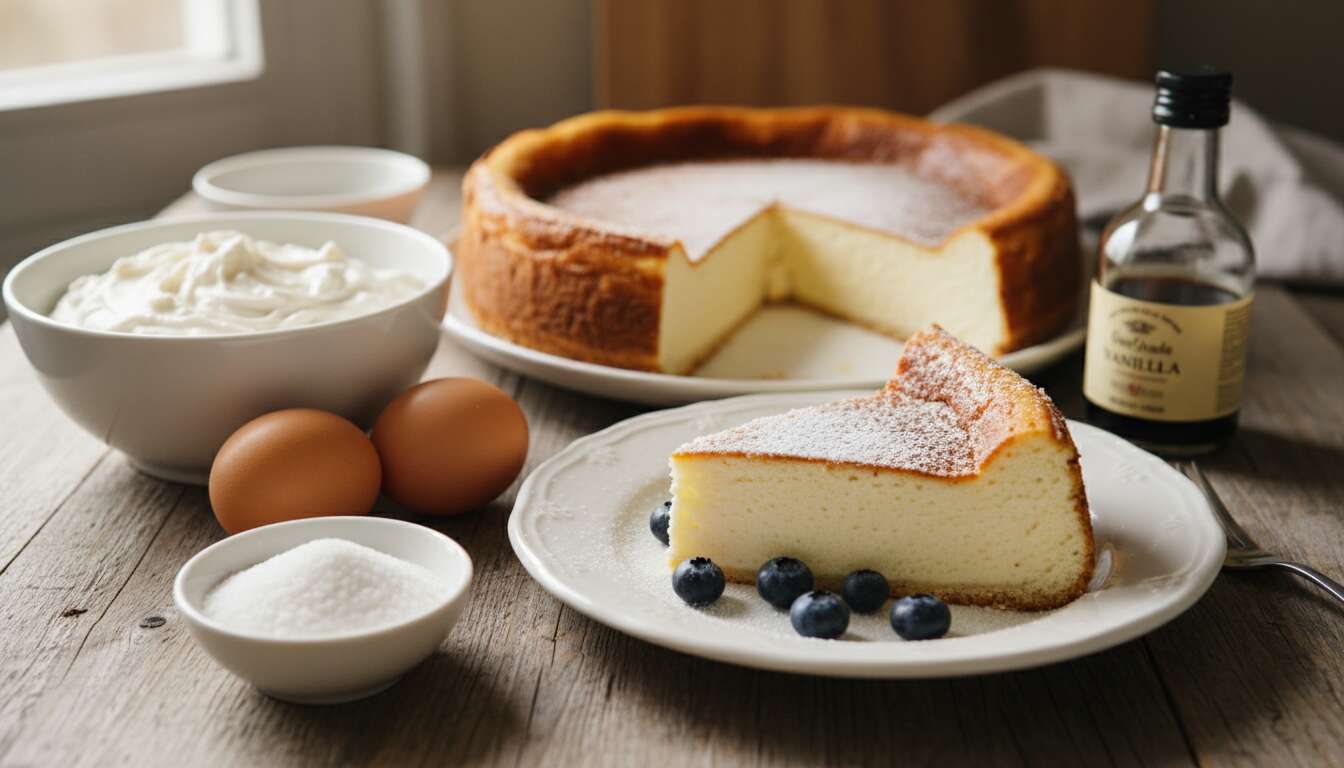Käsekuchen ohne Boden: Dieses Rezept mit nur 5 Zutaten gelingt Anfängern sofort