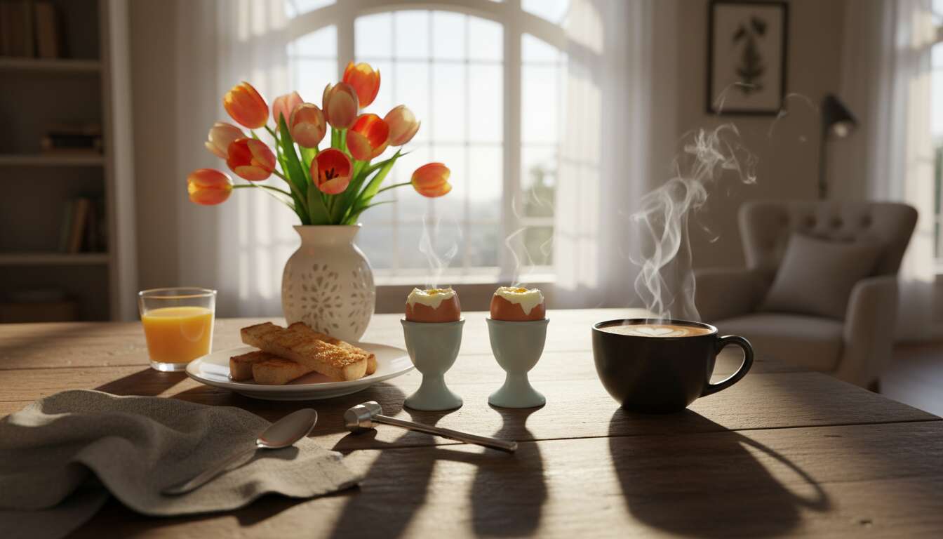 Osterfrühstück: Warum weich gekochte Eier genau 6 Minuten und 30 Sekunden brauchen