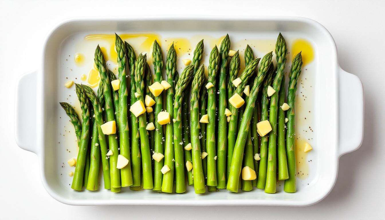 Knoblauch-Butter-Spargel vom Blech: Nur 5 Zutaten und 20 Minuten bei 200 Grad