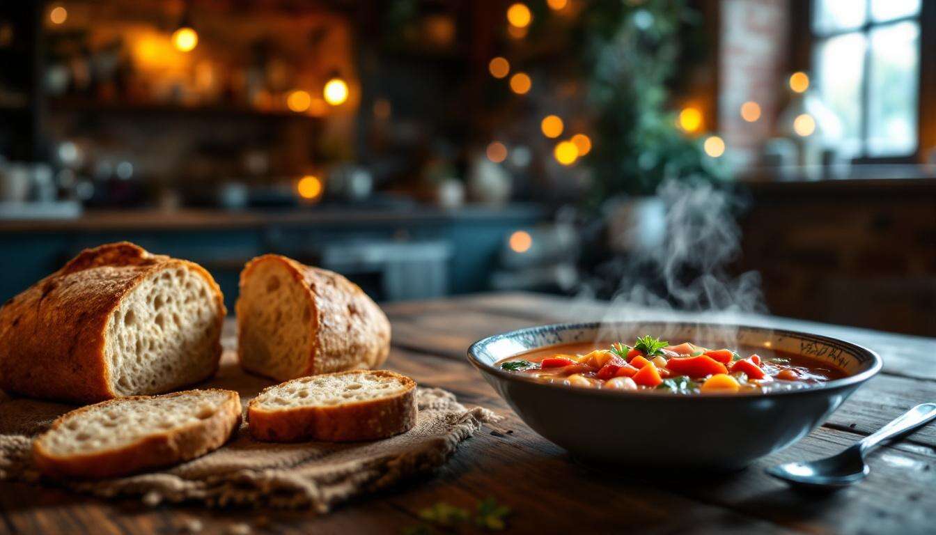 So schlank essen die Italiener abends: heiße Suppe, Vollkornbrot, gutes Bauchgefühl