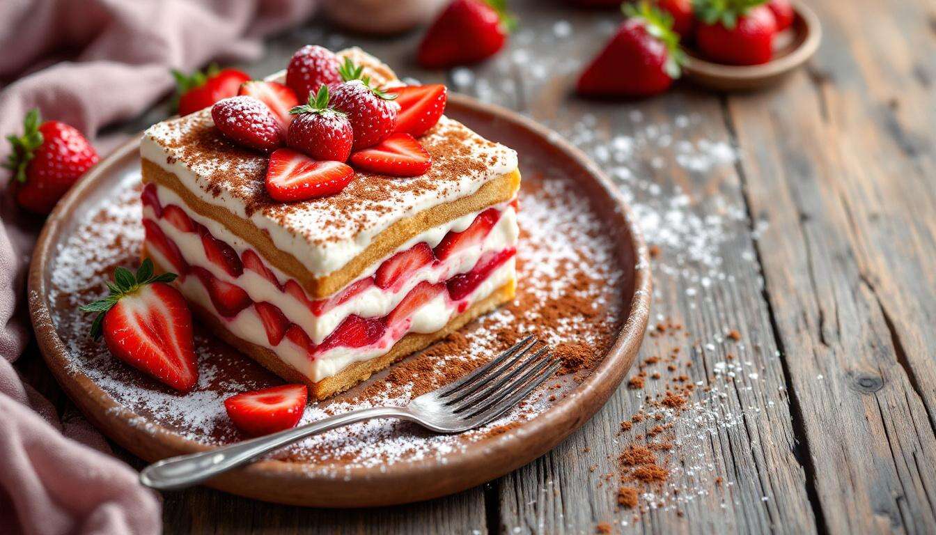 Erdbeer-Tiramisu ohne Ei: Cremig, sicher und in 15 Minuten vorbereitet – perfekt für Gäste