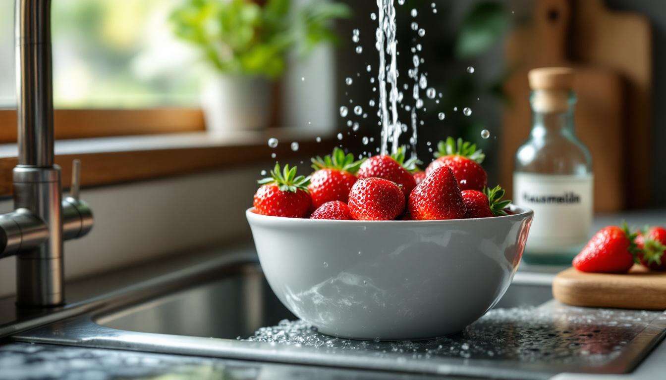 Wasser ist oft nicht genug: Waschen Sie Erdbeeren immer mit diesem Hausmittel