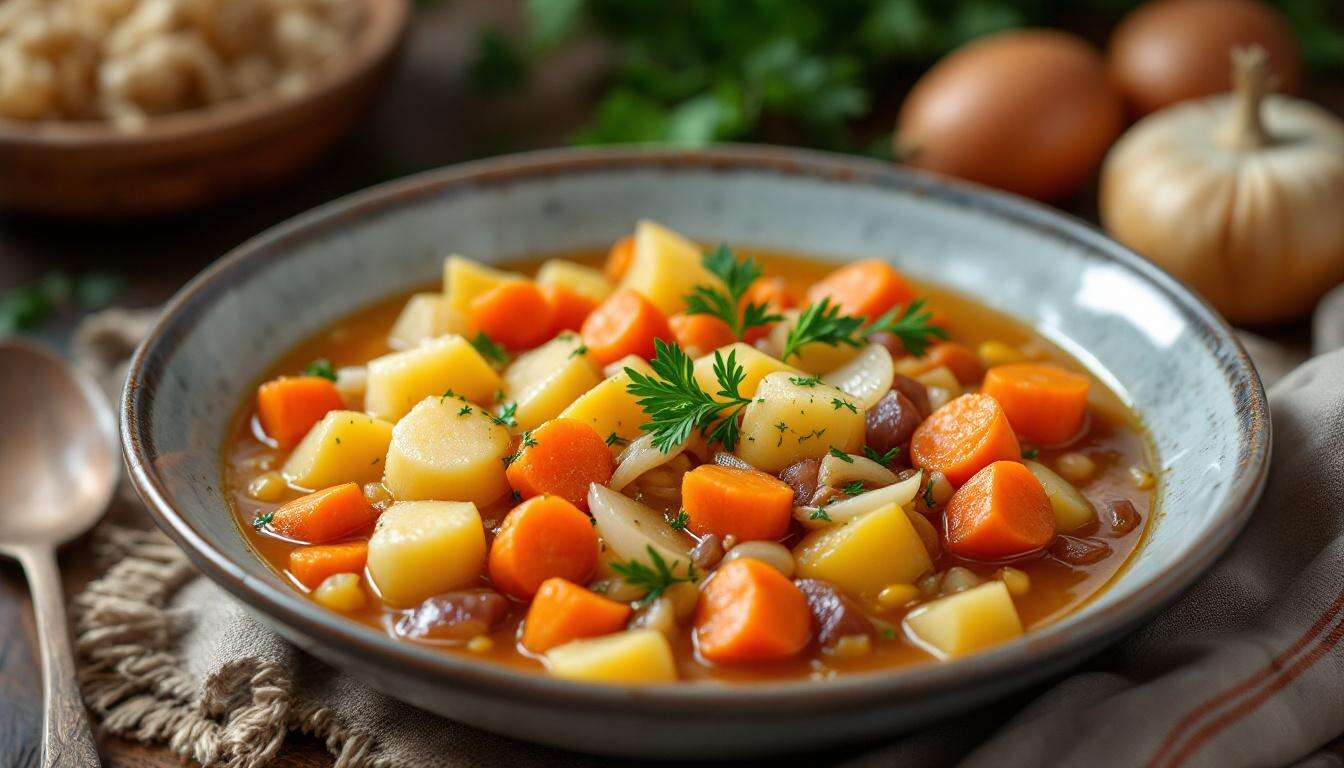 Lecker und wärmend: Deftiger Steckrübeneintopf mit Kassler und Mettenden