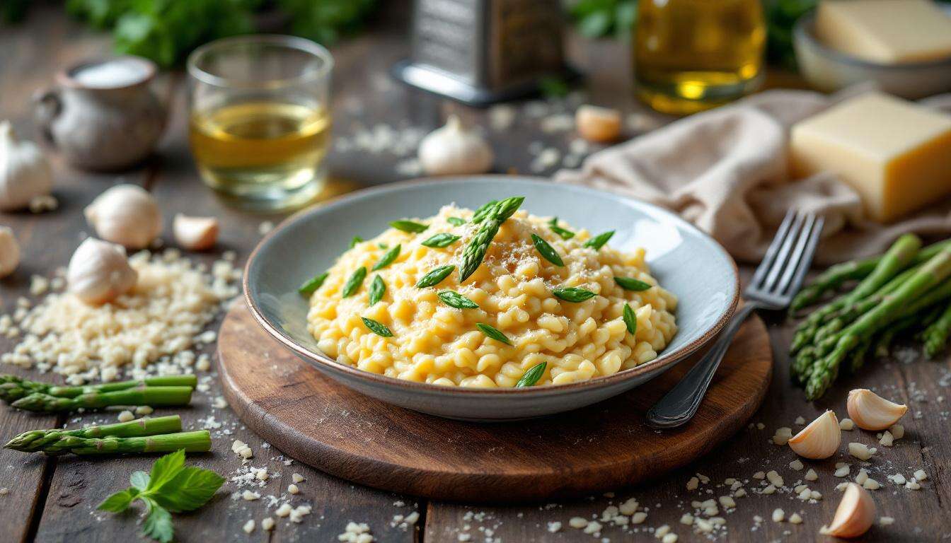 Spargel-Risotto: Johann Lafer erklärt, warum der Sud niemals kalt sein darf