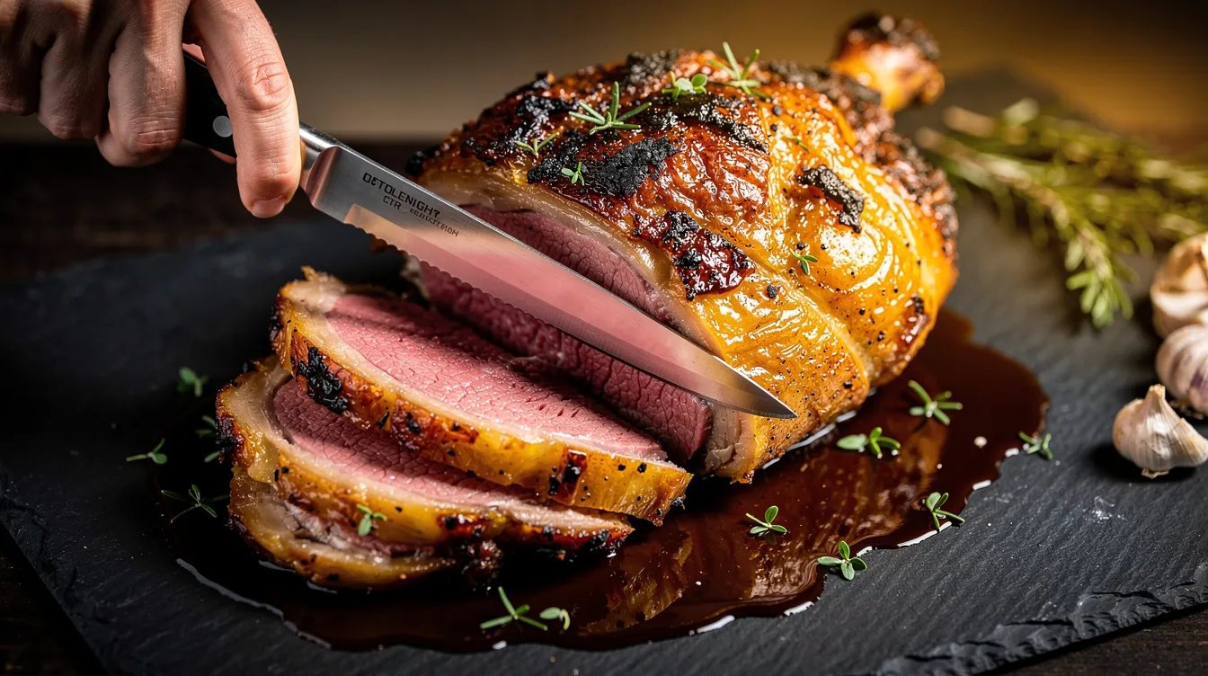 Lammkeule aus dem Ofen: Mit dieser Niedergarmethode wird sie butterzart in 3 Stunden