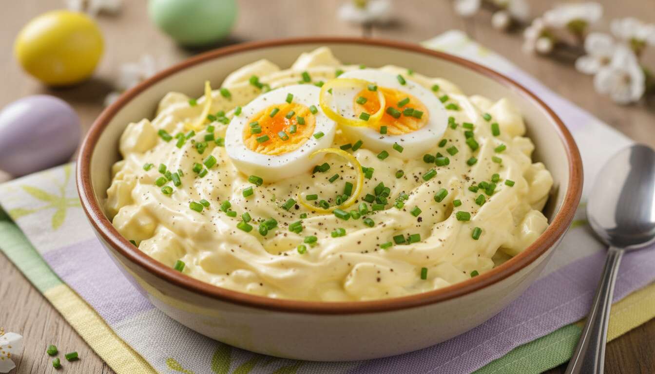 Eiersalat zu Ostern: Das Rezept mit Senf und Schnittlauch, das auf keinem Buffet fehlen darf