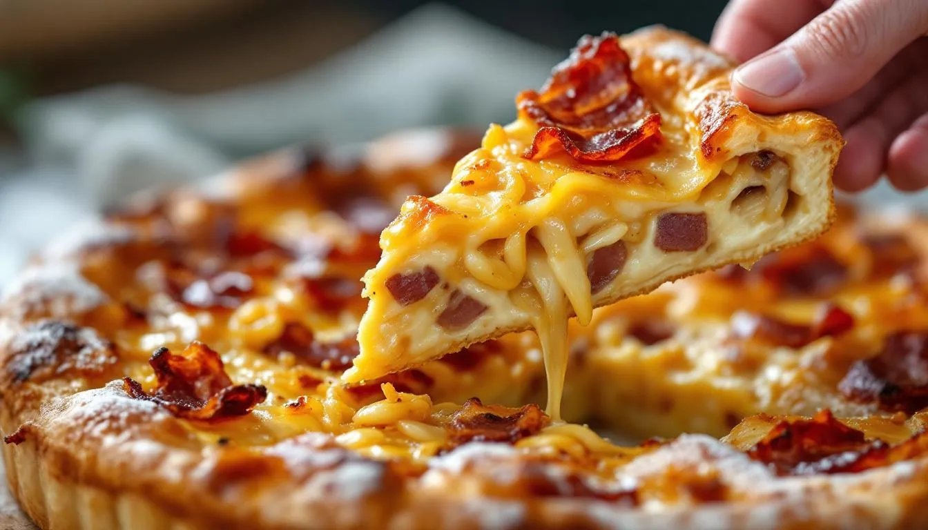 Zwiebelkuchen vom Blech: Warum der Teig unbedingt mit Schmand gemacht werden sollte