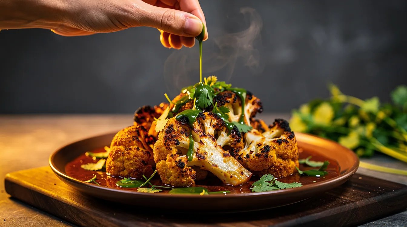 Gebackener Blumenkohl mit Tomatenmarinade und Masala-Currysoße - Rezepte - Verbraucher