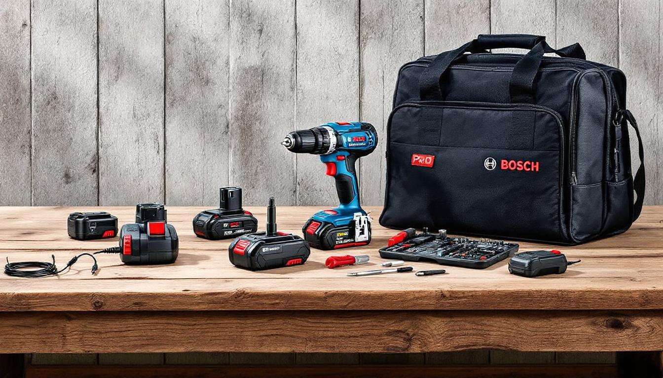 Bestpreis-Deal bei Amazon: Bosch Pro Bohrschrauber mit 2 Akkus, Ladegerät, 39-tlg. Zubehör-Set &amp; Werkzeugtasche