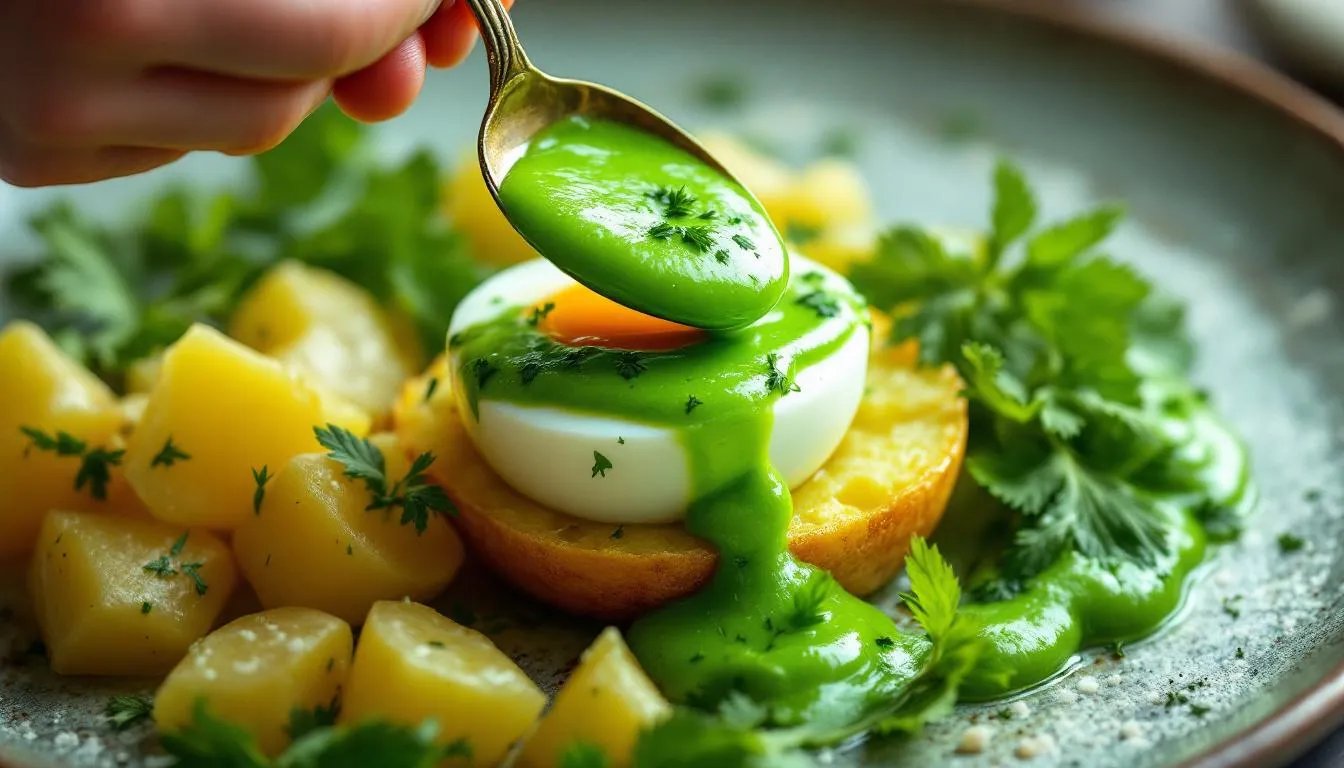 Grüne Soße am Gründonnerstag, die auch Kinder mögen – eine Frankfurter Köchin verrät wie