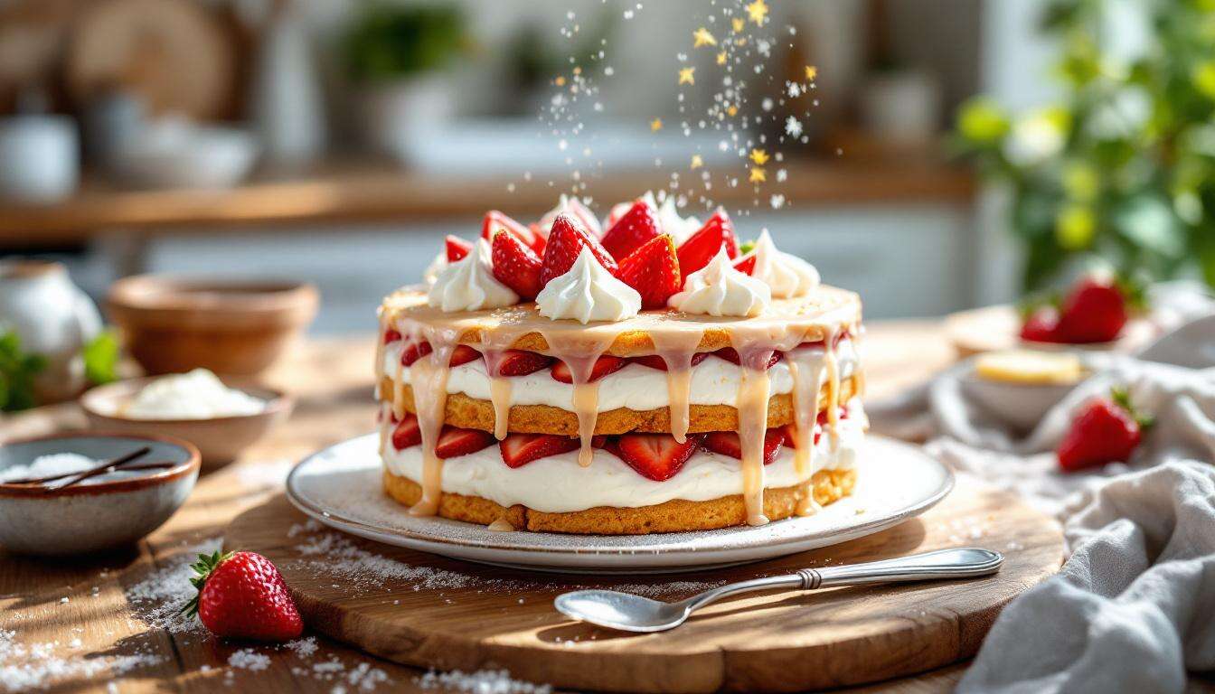 Erdbeer-Quarktorte ohne Backen: In 20 Minuten fertig und perfekt für den Frühling