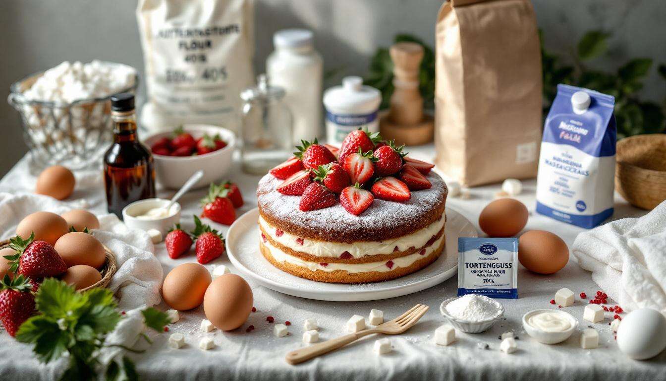 Muttertagstorte mit Erdbeeren: Das Rezept, das in 45 Minuten an Konditoren heranreicht