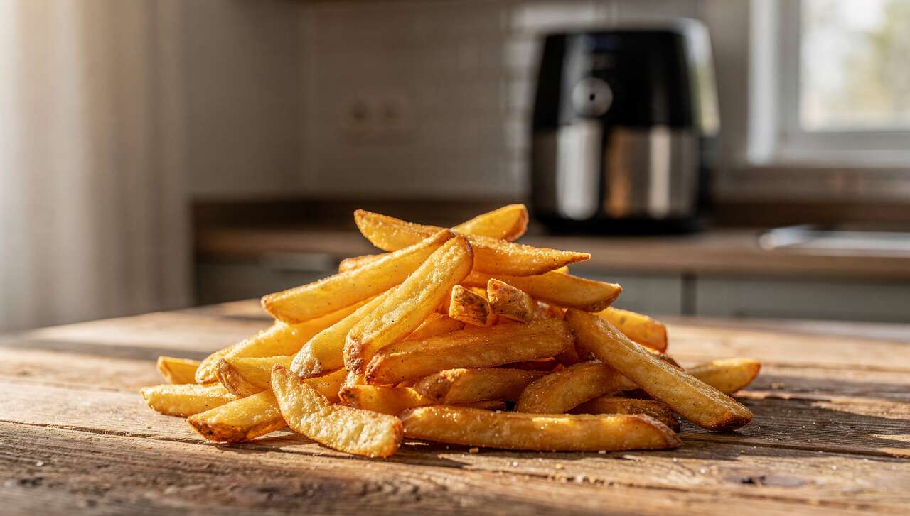 Knusprige Pommes frites aus der Heißluftfritteuse: 3 Tipps für die ideale Zubereitung.