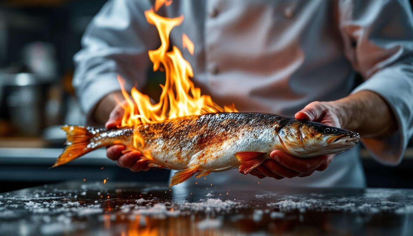 Zander richtig abflammen: Sterneköche zeigen die vergessene Technik aus den 80ern