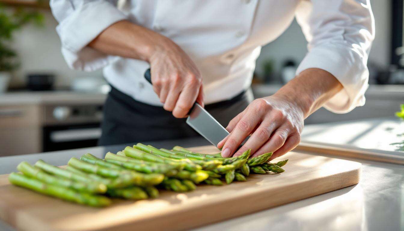 Spargel schälen wie Profis: Warum Steffen Henssler den Sparschäler gegen das Messer tauscht