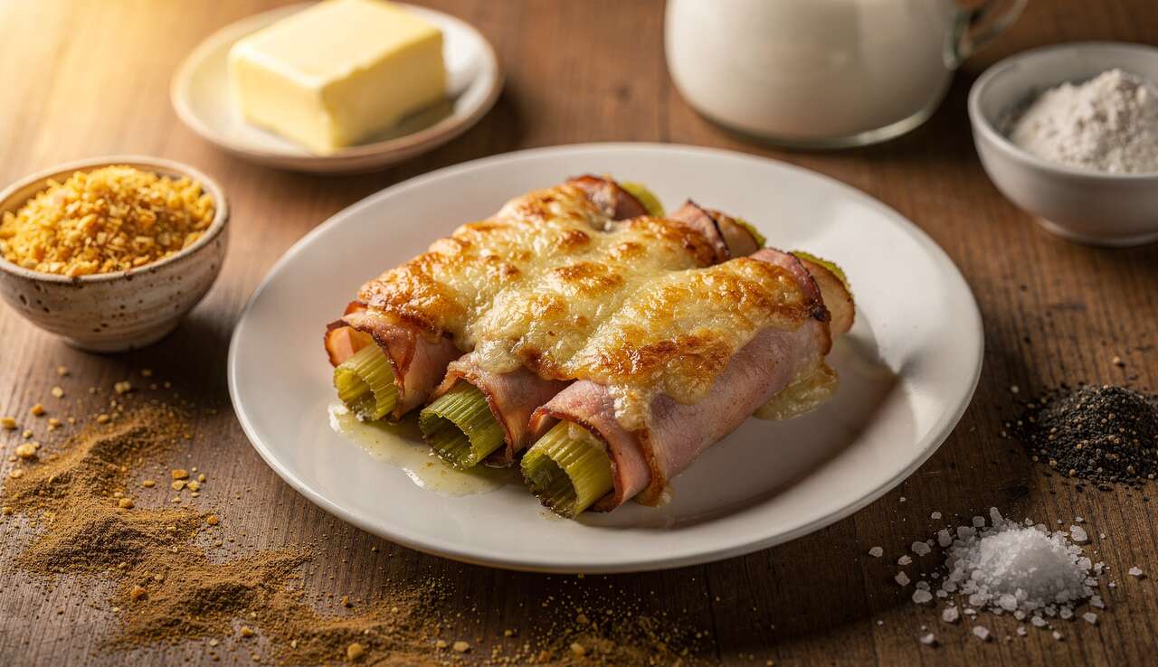 Winterrezept: Warum nicht mal den Lauch im Schinkenmantel essen?