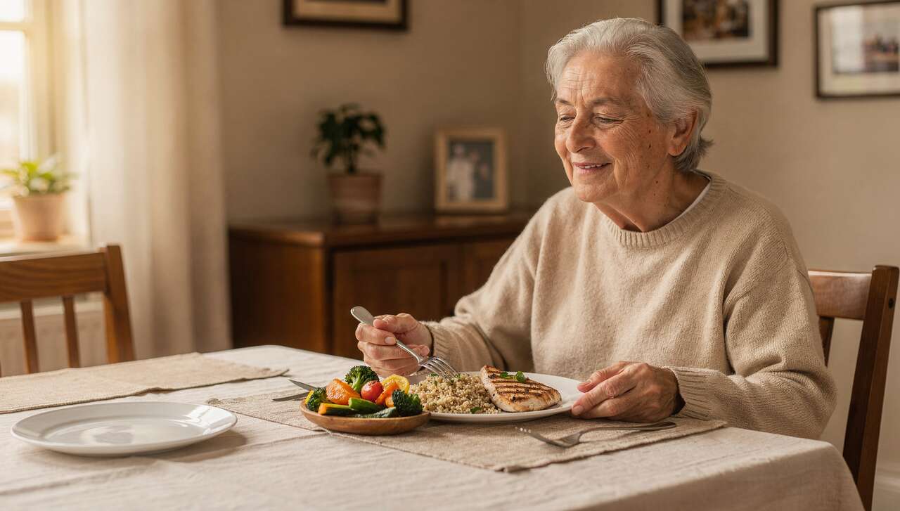 Alte Menschen essen weniger, brauchen aber gleich viel Nährstoffe