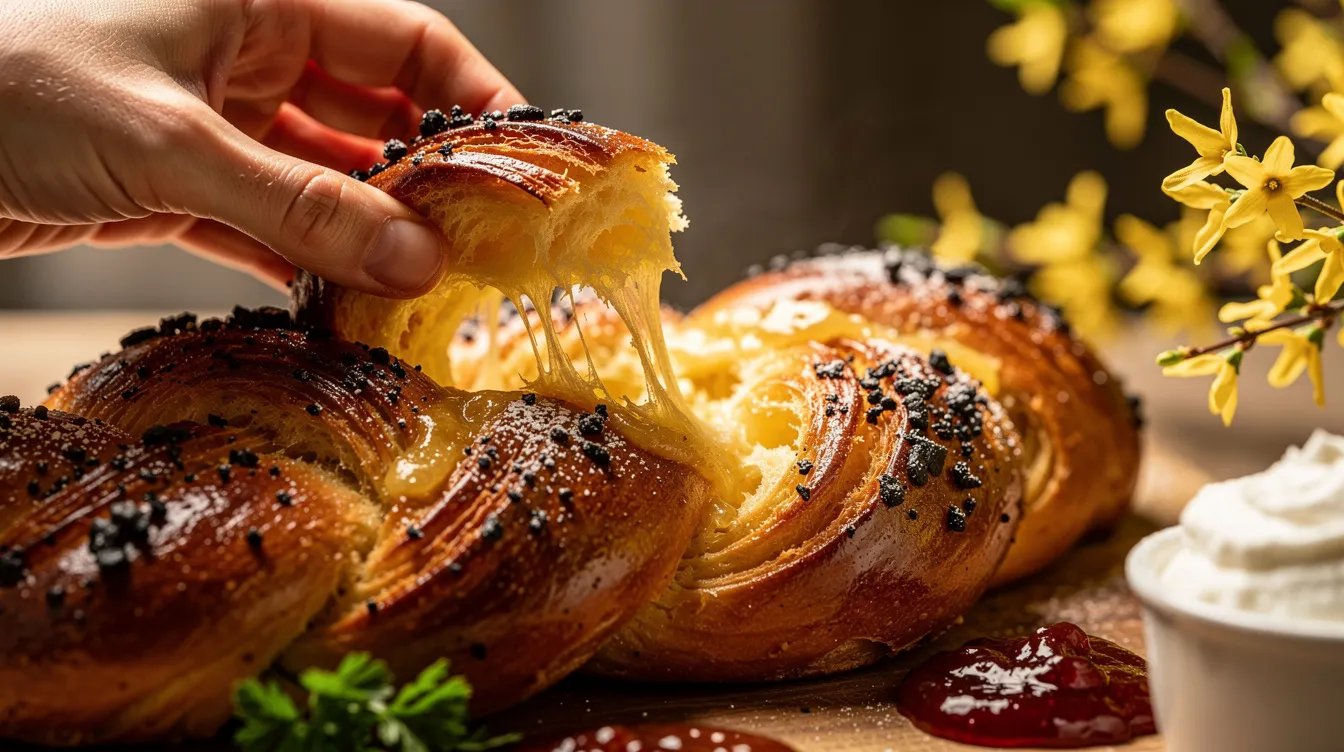 Hefezopf flechten: Die Vier-Strang-Technik, die auf jedem Osterbrunch beeindruckt