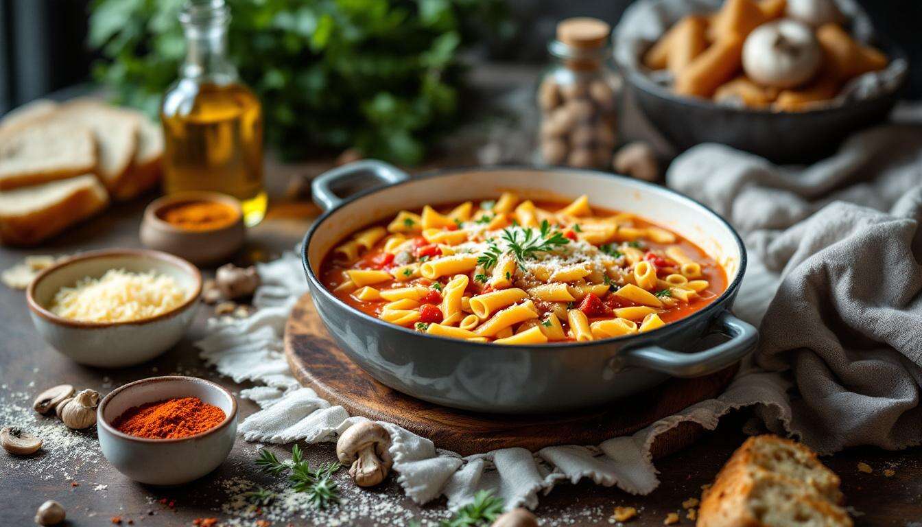 Nudelsuppe aus dem Ofen: sättigend, herzhaft und fast ohne Abwasch