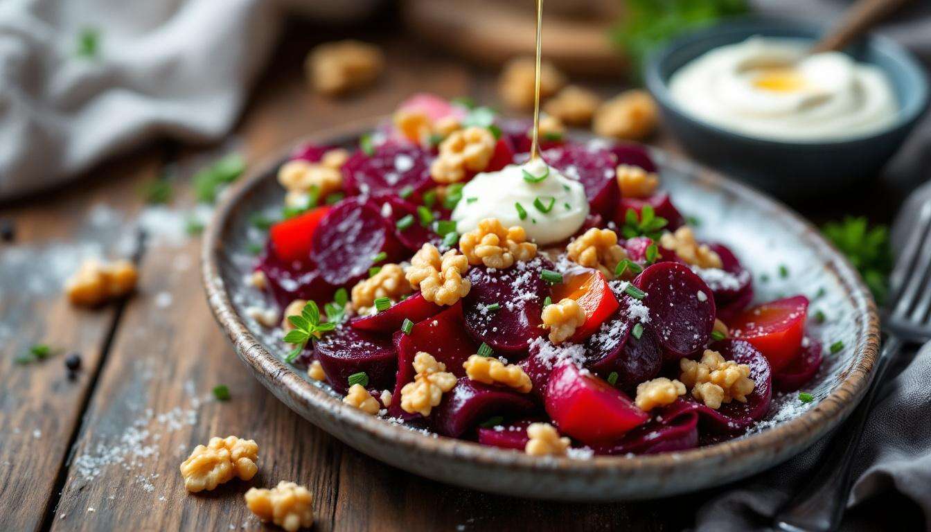 Rote Bete Meerrettich Salat: der Wintersalat voller Geschmack &amp; dem gewissen Schärfekick