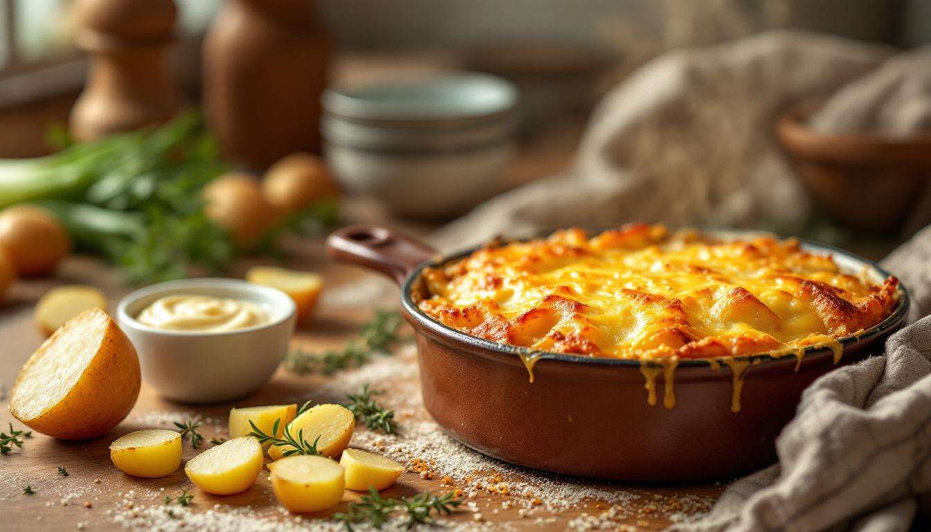 Wohlfühlzauber aus dem Backofen mit Lauch und Kartoffeln