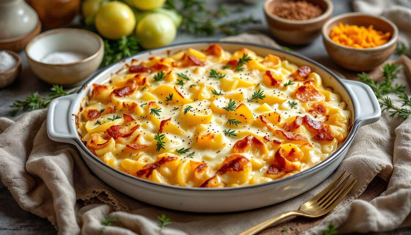 Kartoffel-Lauch-Auflauf aus dem Ofen: Wohlfühlessen für kühle Märztage