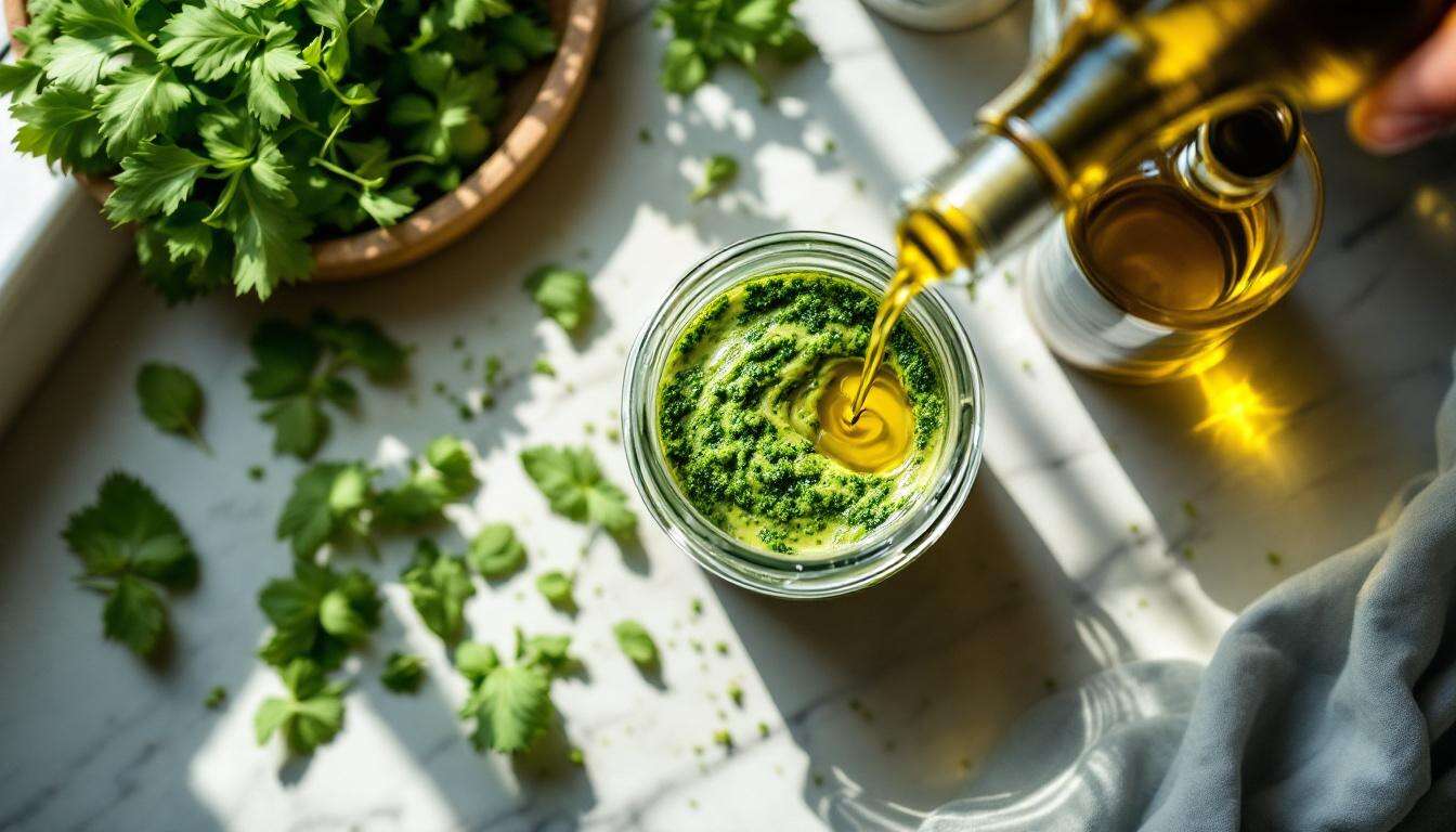Bärlauchpesto haltbar machen: Warum Profiköche auf Öl statt Einfrieren setzen für volles Aroma