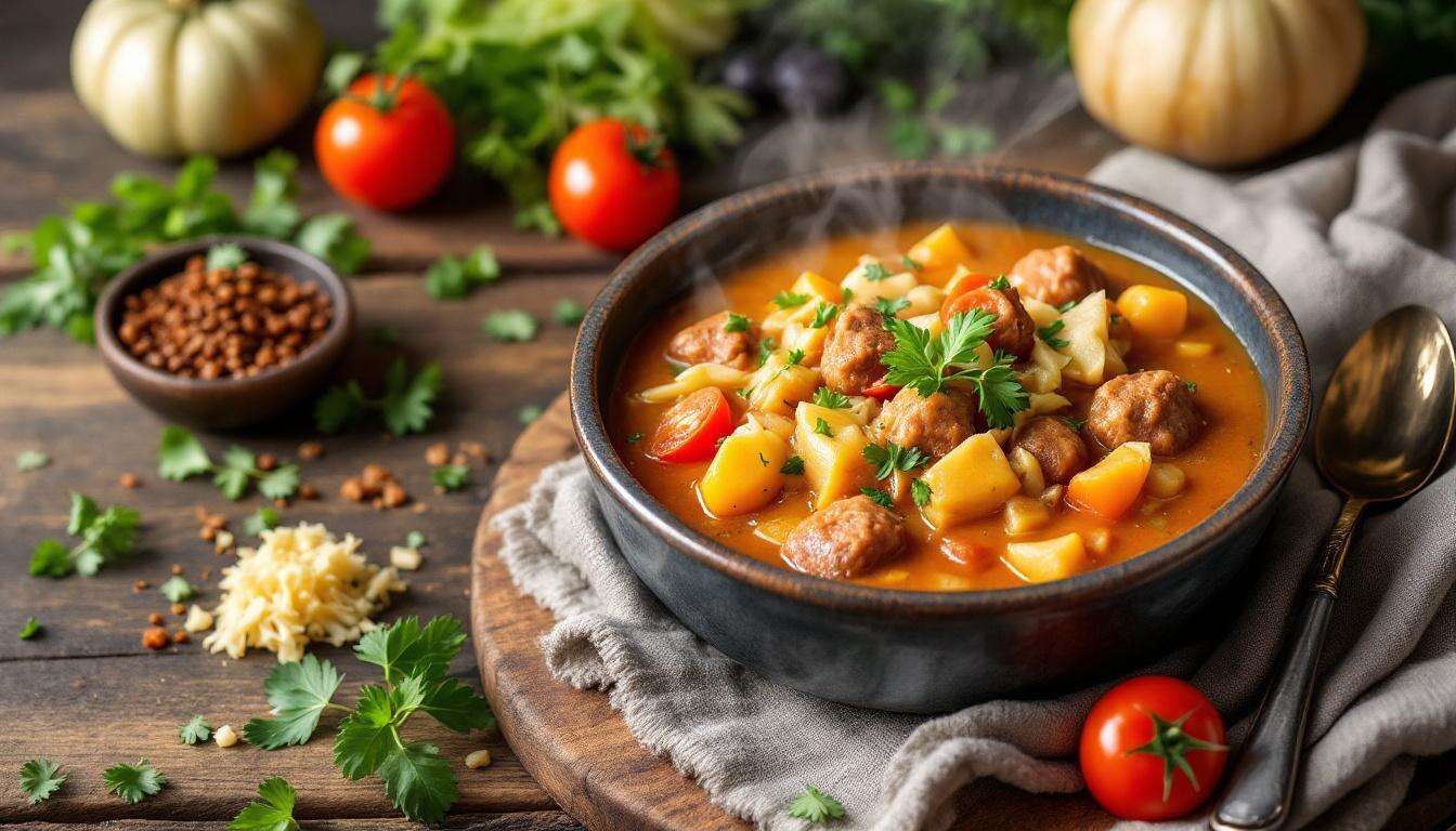 Sauerkraut-Gulasch: deftig und perfekt für gemütliche Abende