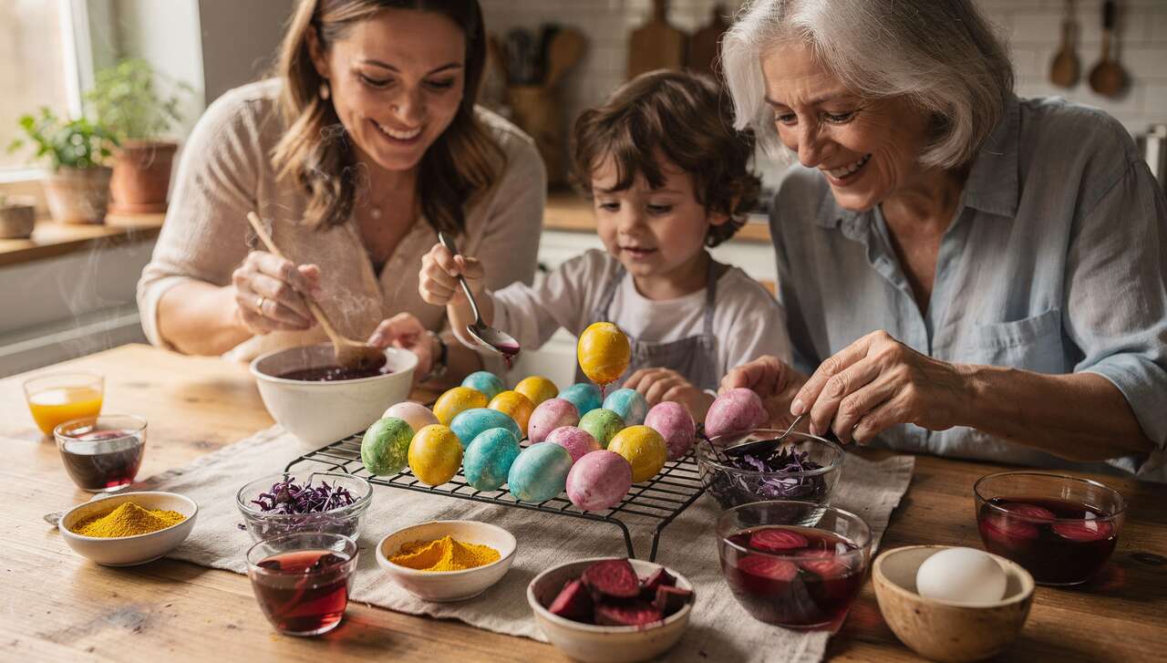 Eierfärben mit Naturfarben: Diese Küchenzutaten ergeben die intensivsten Töne
