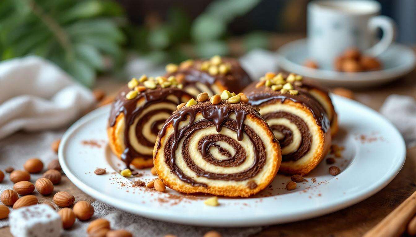 Johann Lafers Baumkuchen-Schoko-Röllchen für die süße Kaffeetafel