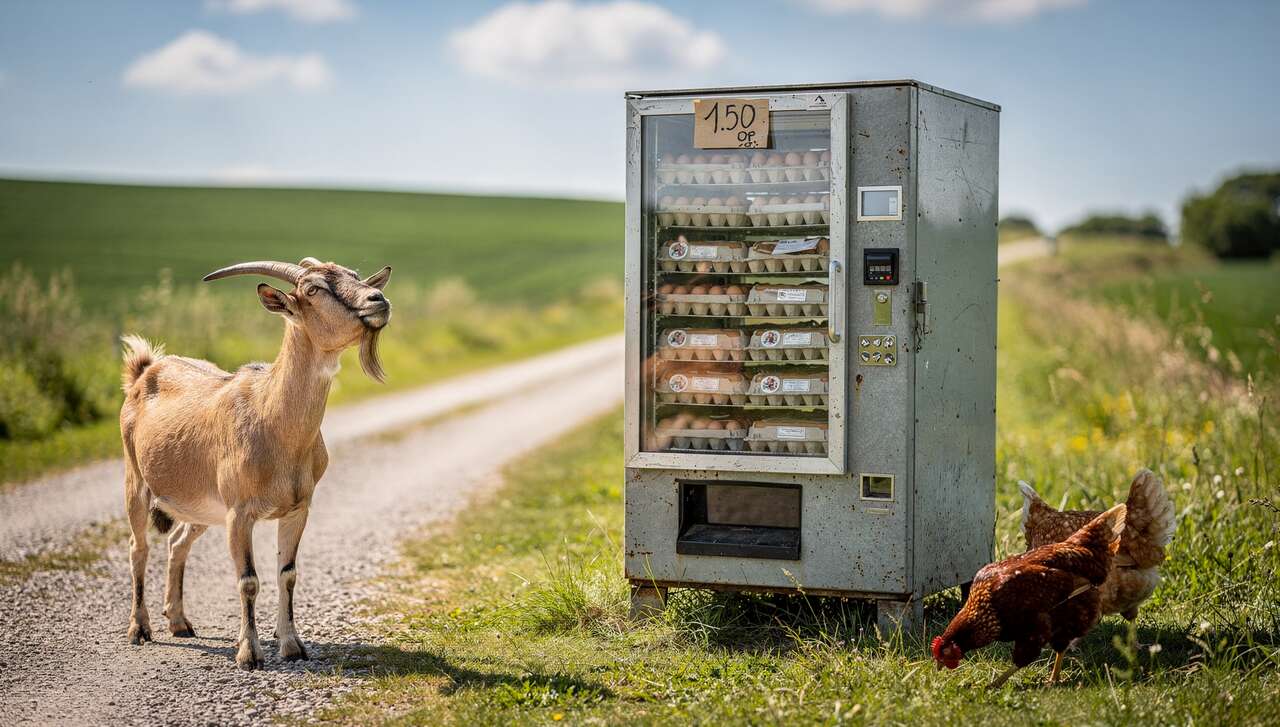 Eier aus dem Automaten – „Ziegen nehmen Greifvögel eher wahr als die Hühner