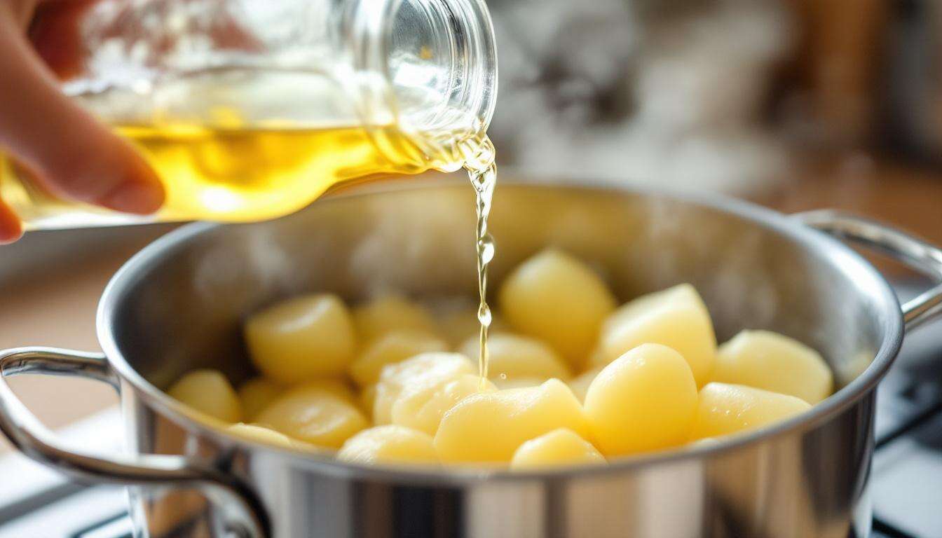 Wenn Sie beim Kartoffelkochen einen Schuss Essig ins Wasser geben, passiert etwas Erstaunliches