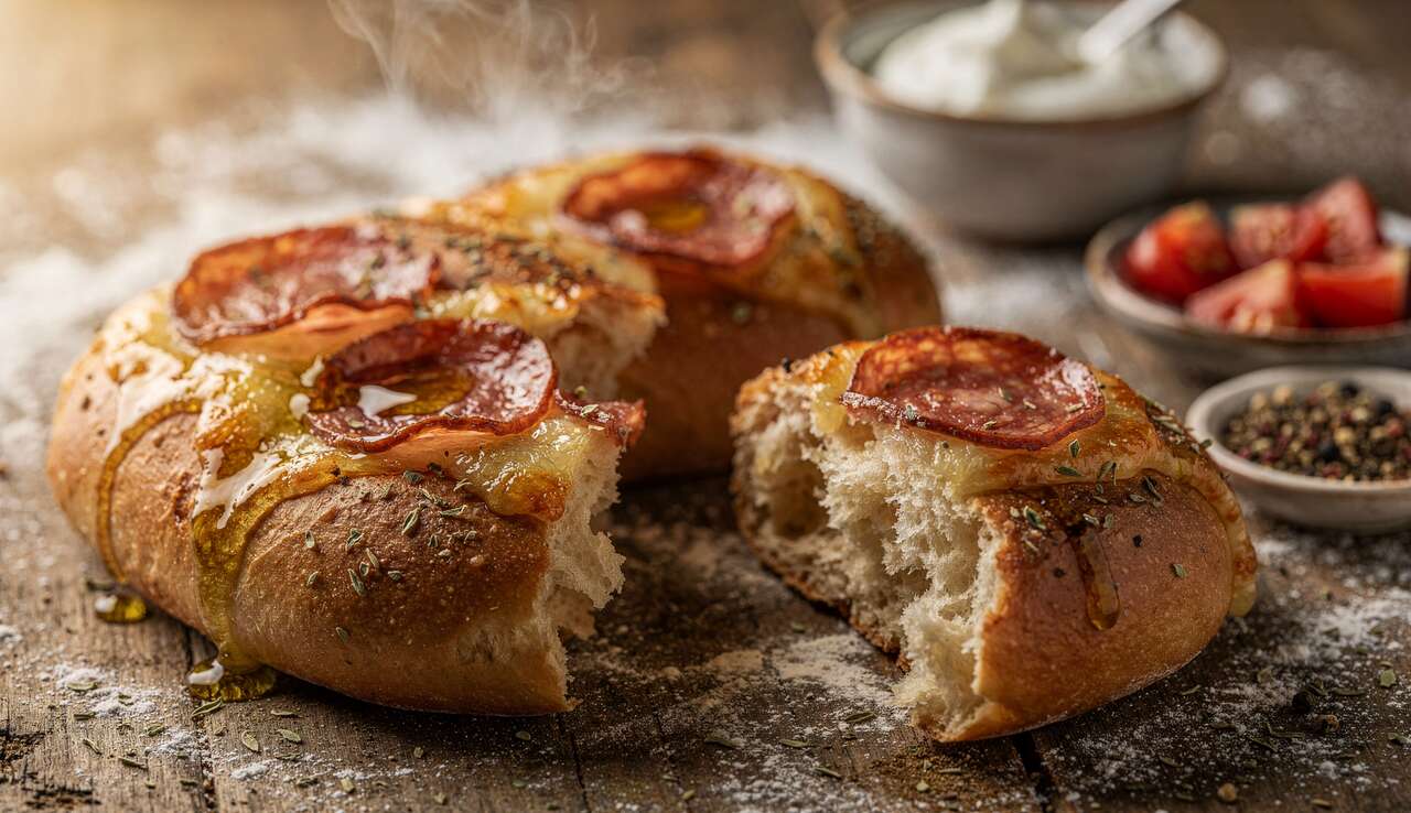 Schnelle Pizzabrötchen mit Schmand: das unschlagbare Blitzrezept aus dem Ofen