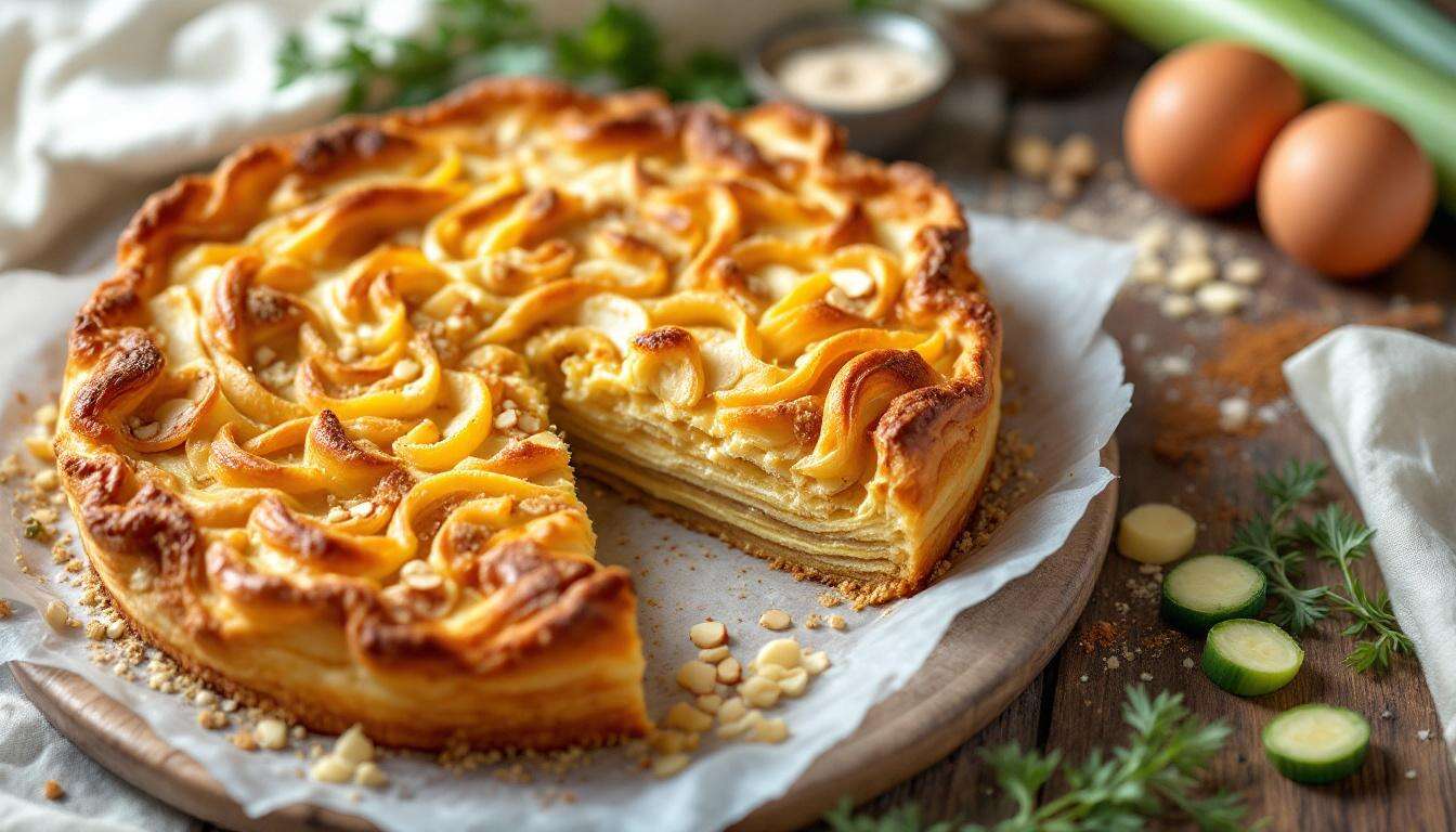 Prasselkuchen mit Streuseln und Blätterteig | knusprig &amp; lecker