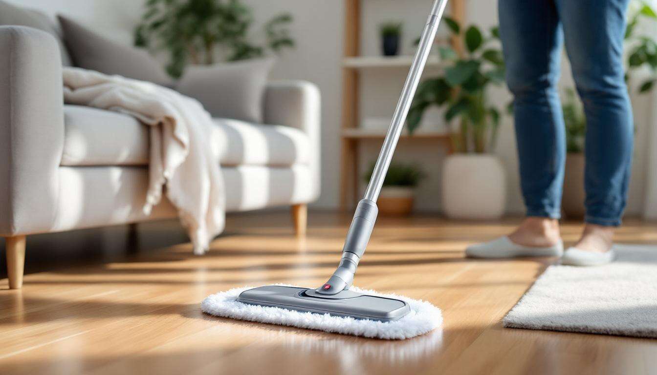 Dieser Saugwischer ersetzt Eimer und Staubsauger in einem Zug