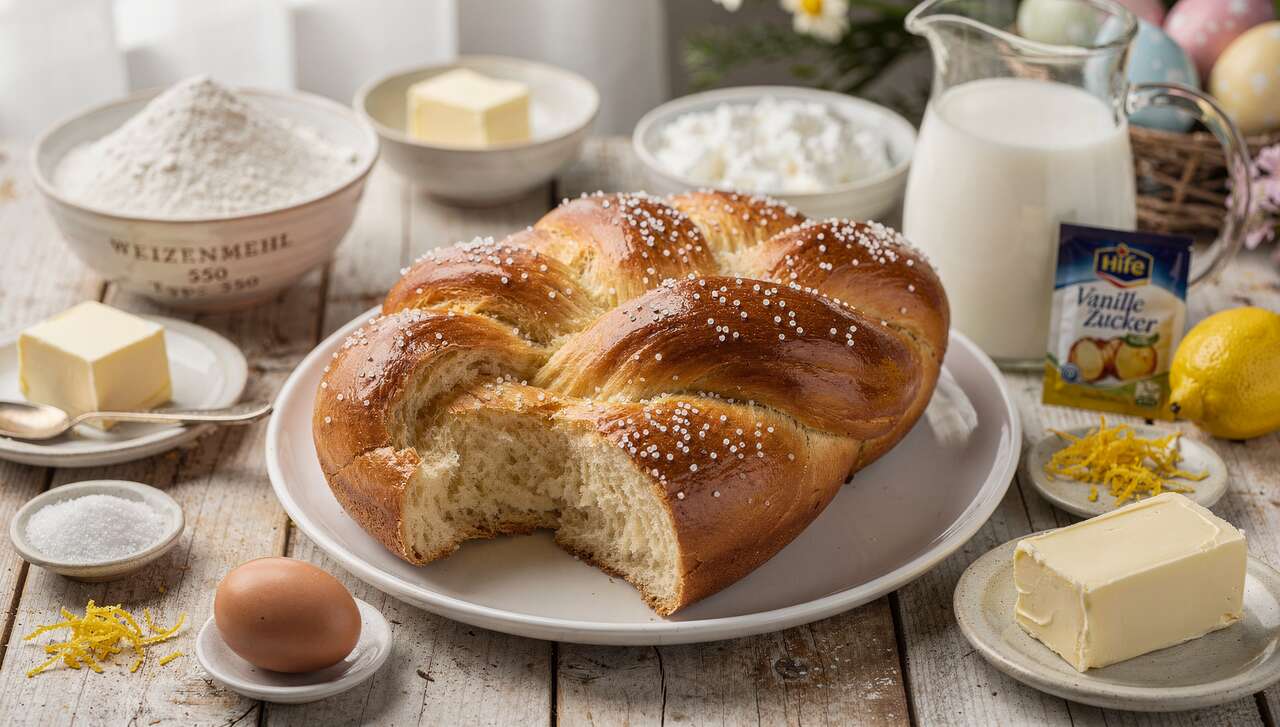 Quark-Hefezopf für Ostern: Dieses Rezept gelingt auch Anfängern garantiert