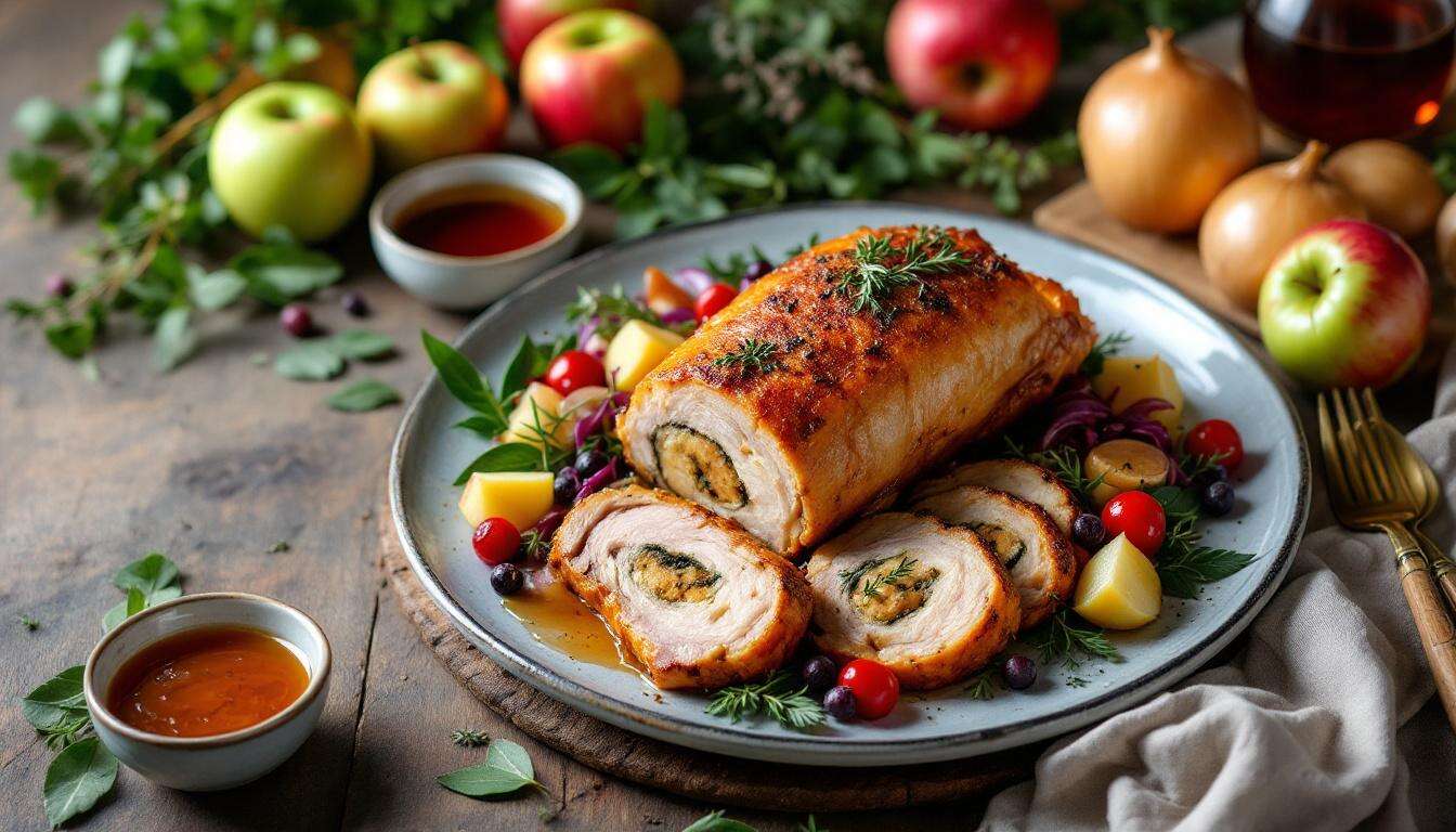 Gefüllte Ente mit Apfel und Rotkohl – so wird sie saftig und die Haut richtig kross