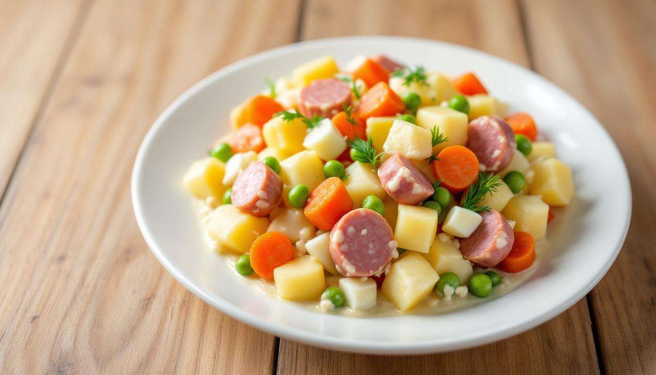 Oliviersalat: dieser einfache Russische Kartoffelsalat hat Kultstatus