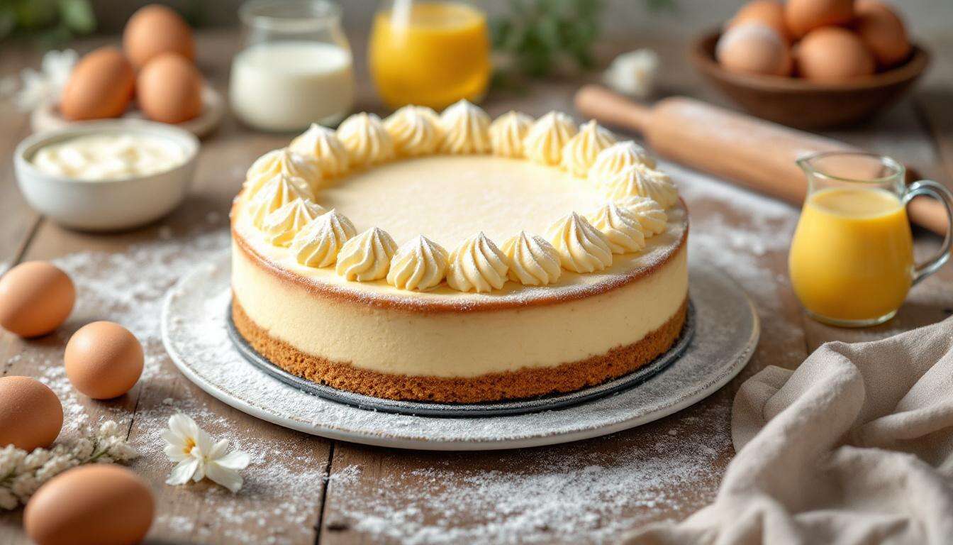 Eierlikör-Käsekuchen zu Ostern: cremig, saftig und in 15 Minuten im Ofen