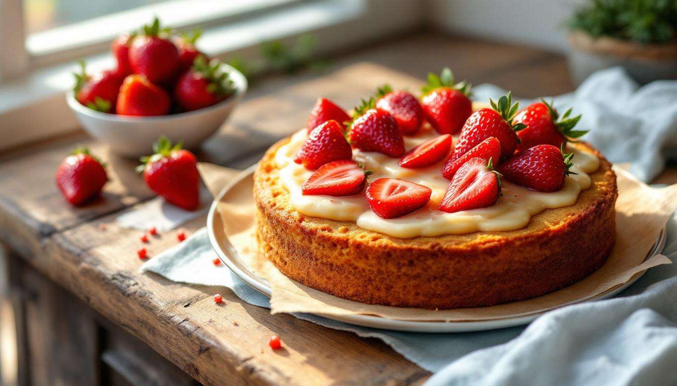 Erdbeerkuchen mit Pudding: Warum das Pulver laut Bäckermeistern in kalte Milch gehört