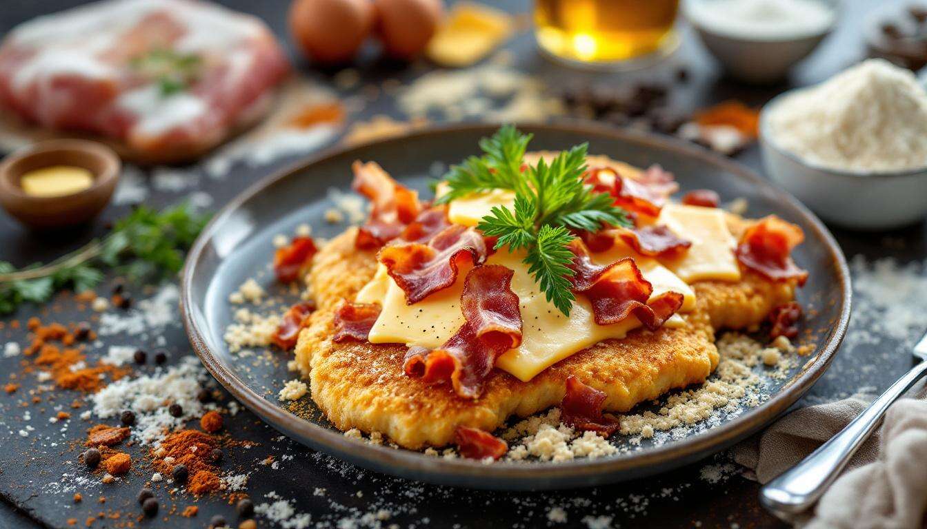 Überbackene Schnitzel mit Käse und Speck: Klassiker mit Pfiff