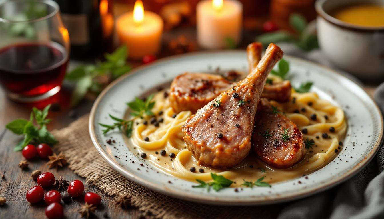 Hasenbraten wie im Gasthaus: zart geschmort mit cremiger Gemüse-Sahne-Sauce
