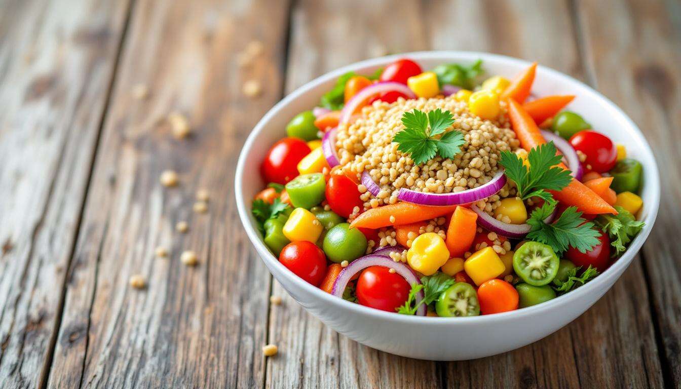 Dieser leichte Sattmacher schlägt Reis und Nudeln in der Salat-Schüssel